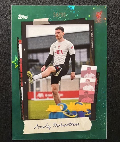 Andy Robertson 2025 Topps Liverpool Focus Green Starry /99