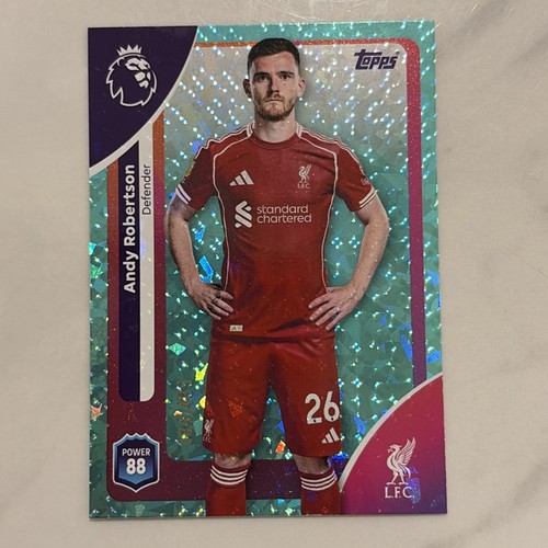 Andy Robertson 2025 Topps Premier League Aqua Diamond /499