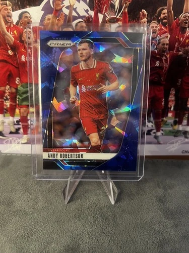 Andy Robertson 2023 Panini Prizm Blue Cracked Ice /75