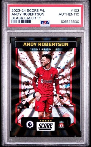 Andy Robertson 2023 Panini Score Black Laser /1