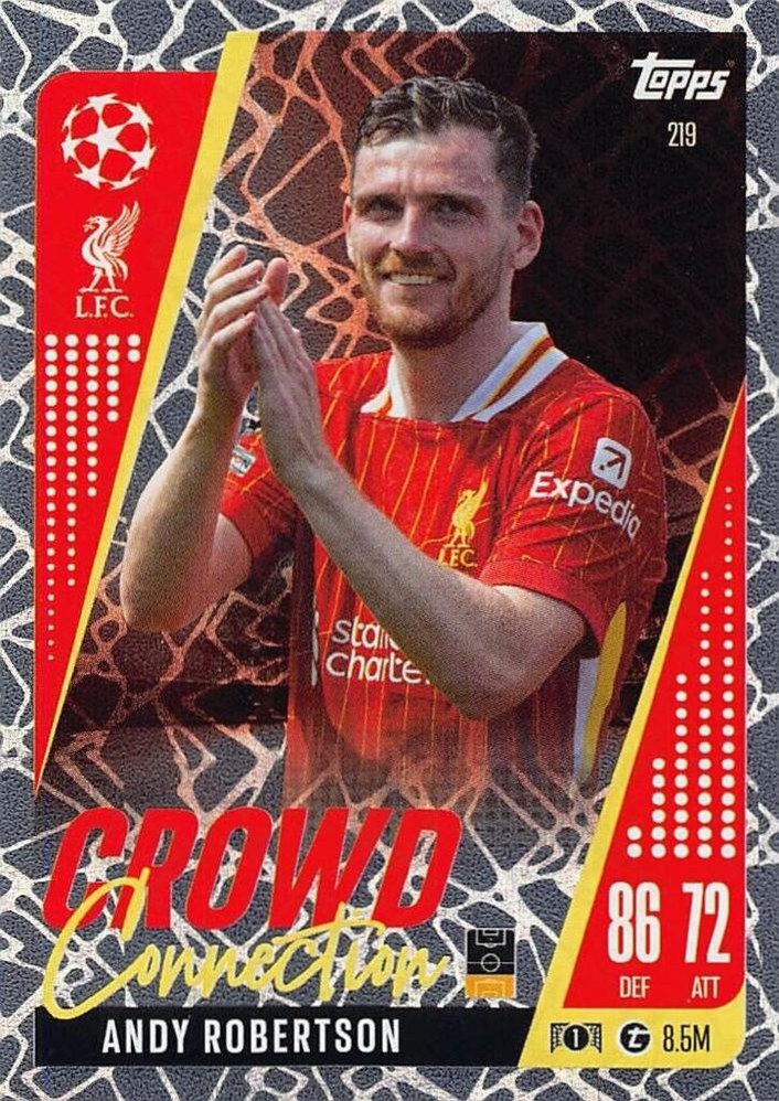 Andy Robertson 2024 Topps Match Attax UEFA Club Competitions Extra