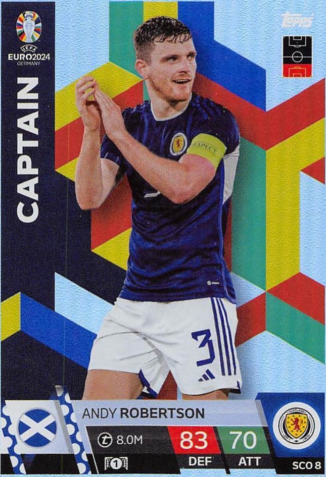 Andy Robertson 2024 Topps Match Attax UEFA EURO