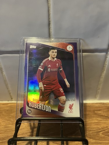 Andy Robertson 2025 Topps UCC Flagship Purple 104/250