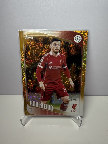 Andy Robertson 2025 Topps UCC Gold Foil /50