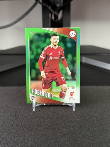 Andy Robertson 2025 Topps UEFA UCC Flagship Green /99