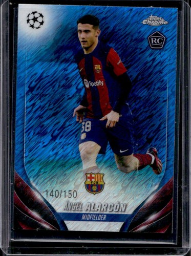 Angel Alarcon 2024 Topps Chrome Blue Shimmer Refractor /150