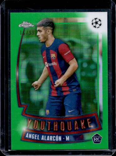 Angel Alarcon 2023 Topps Chrome Green Refractor /99