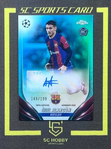 Angel Alarcon 2024 Topps Chrome UEFA Aqua Refractor /199