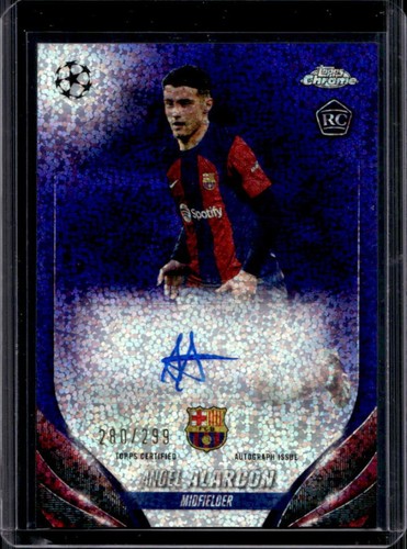 Angel Alarcon 2024 Topps Chrome Violet Speckle Refractor /299