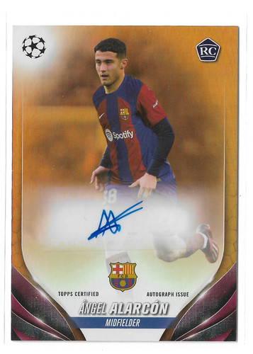 Angel Alarcon 2024 Topps UEFA Club Competitions Orange Mojo /25