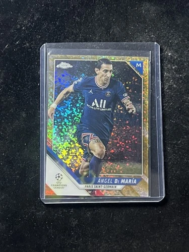 Angel Di Maria 2021 Topps Chrome Gold Mini Diamond /50