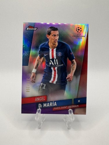 Angel Di Maria 2020 Topps Finest Purple Refractor /250