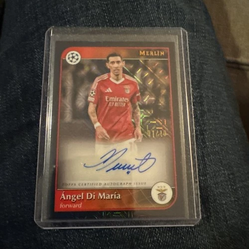 Angel Di Maria 2024 Topps Merlin Chrome Black Mojo /10