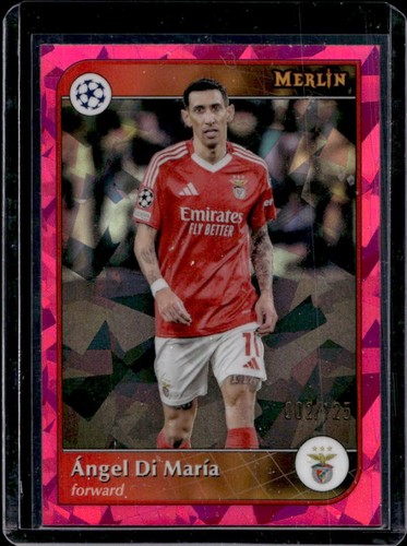 Angel Di Maria 2024 Topps Merlin Chrome Magenta Atomic Refractor /125