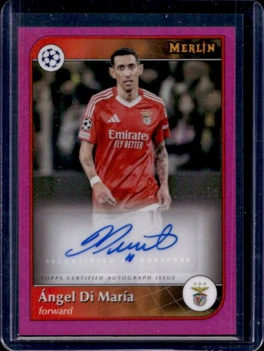 Angel Di Maria 2024 Topps Merlin Chrome Magenta Refractor /125