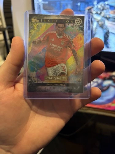 Angel Di Maria 2024 Topps Inception UCC Black Foil /199
