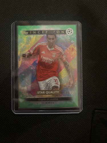 Angel Di Maria 2024 Topps Inception UCC Green Foil /99