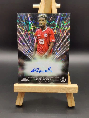 Angel Gomes 2023 Topps Chrome UEFA Black Lazer