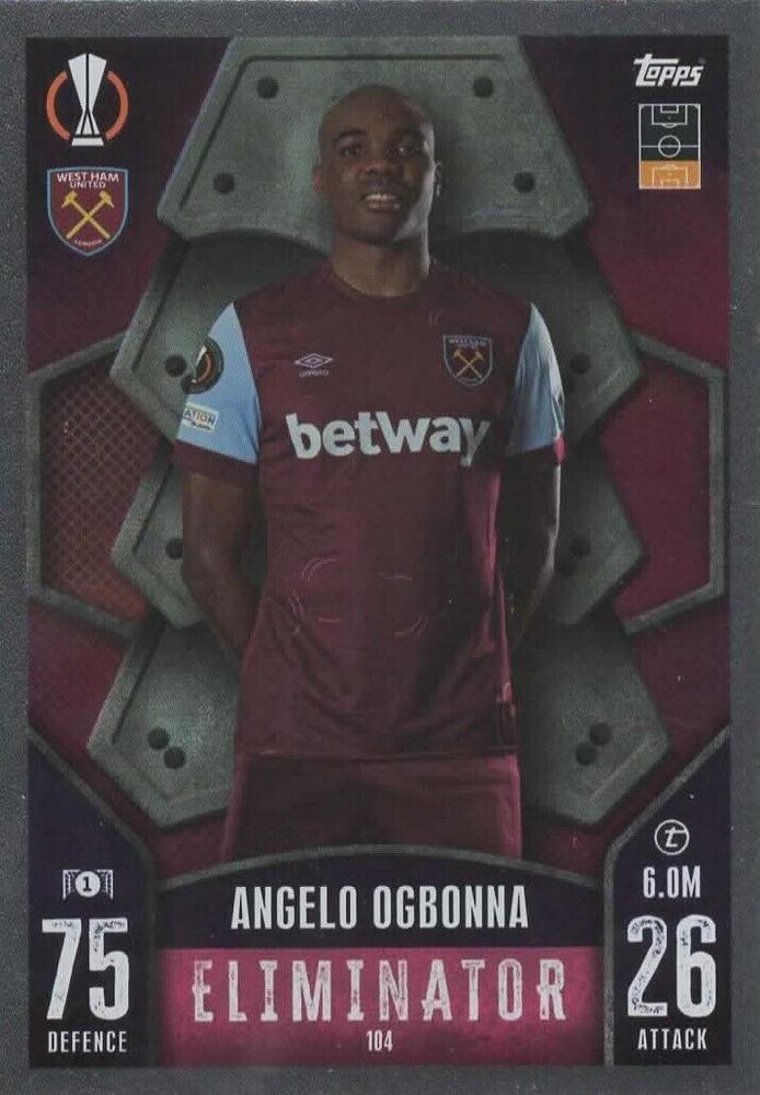 Angelo Ogbonna 2023 Topps Match Attax UEFA Club Competitions