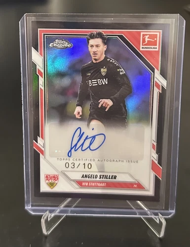Angelo Stiller 2025 Topps Bundesliga Chrome Black /10