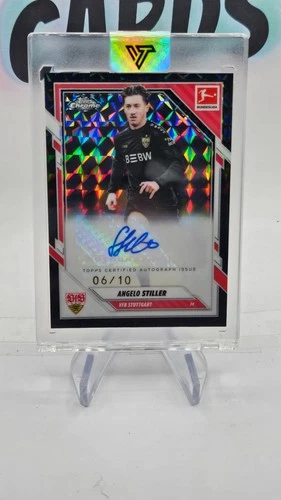 Angelo Stiller 2025 Topps Bundesliga Chrome Geometry Black /10
