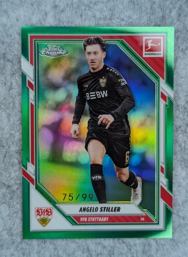 Angelo Stiller 2025 Topps Bundesliga Chrome Green /99