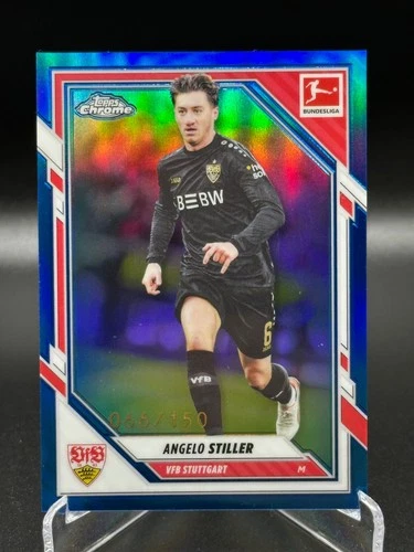 Angelo Stiller 2025 Topps Chrome Blue /150