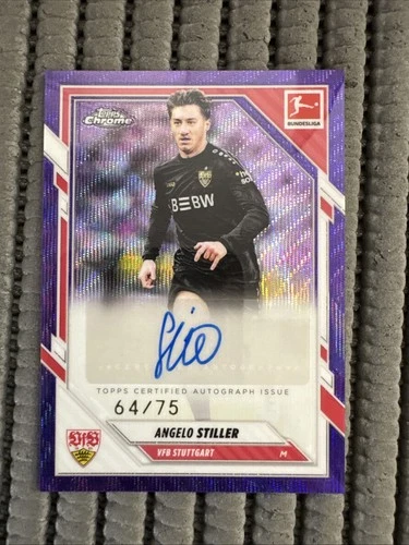 Angelo Stiller 2025 Topps Chrome Bundesliga /75