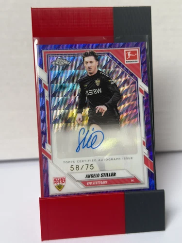 Angelo Stiller 2025 Topps Chrome Bundesliga Purple /75