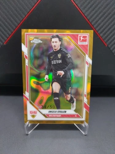 Angelo Stiller 2025 Topps Cromo Bundesliga Oro Lava /50