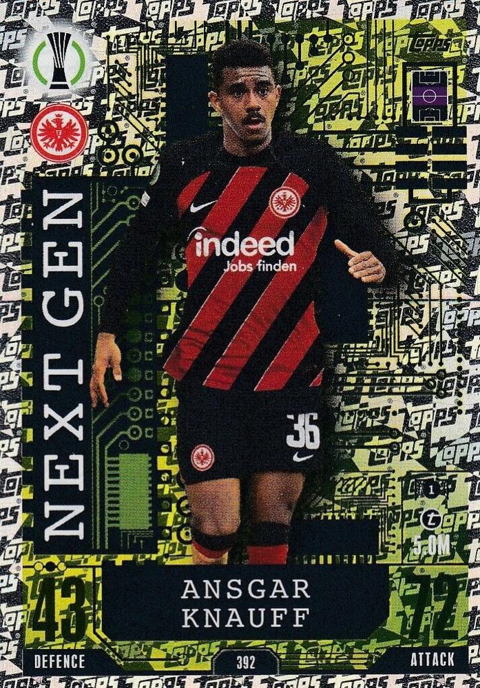 Ansgar Knauff 2023 Topps Match Attax UEFA Club Competitions