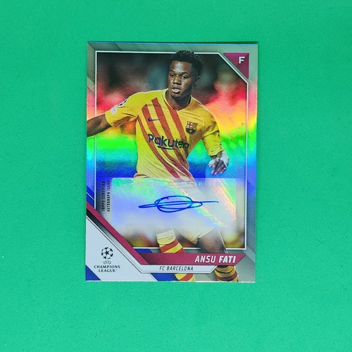 Ansu Fati 2021 Topps Champions League Refractor