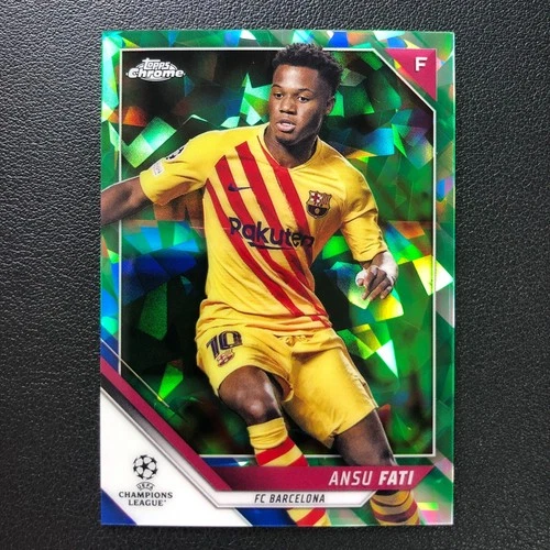 Ansu Fati 2021 Topps Chrome Green /99