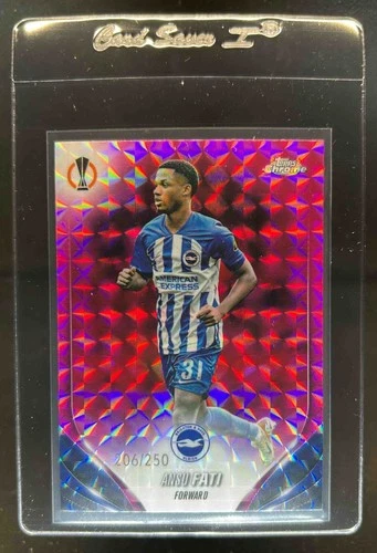 Ansu Fati 2024 Topps Chrome Pink Geometric Refractor /250