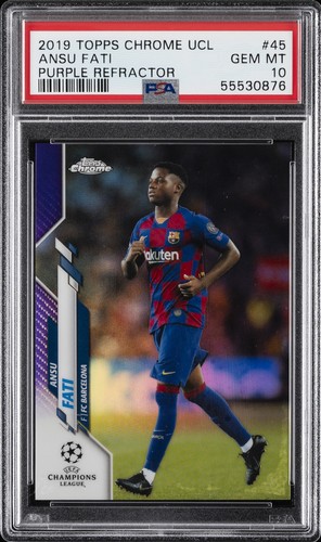 Ansu Fati 2019 Topps Chrome Purple Refractor /250