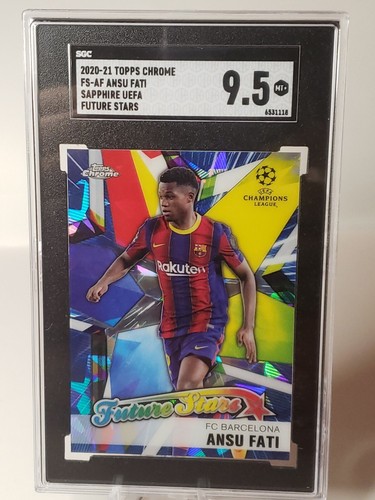 Ansu Fati 2021 Topps Chrome Sapphire