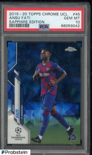 Ansu Fati 2019 Topps Chrome Sapphire Edition