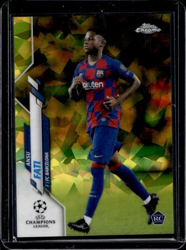 Ansu Fati 2019 Topps Chrome Sapphire Yellow /99