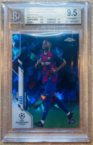Ansu Fati 2019 Topps Chrome UCL Sapphire