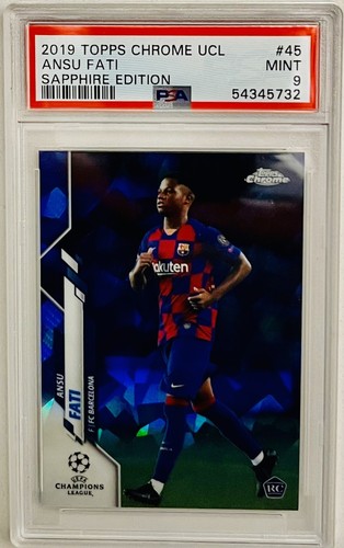 Ansu Fati 2020 Topps Chrome UCL Sapphire