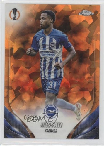 Ansu Fati 2023 Panini Chrome UEFA Club Competitions Sapphire Edition Orange /25