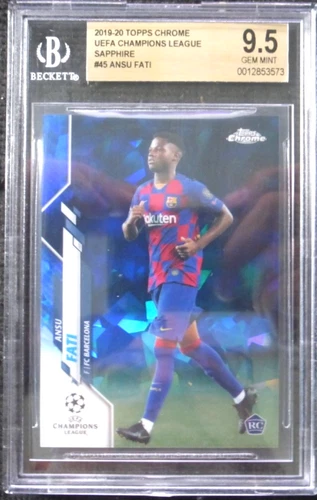 Ansu Fati 2019 Topps Chrome UEFA Sapphire