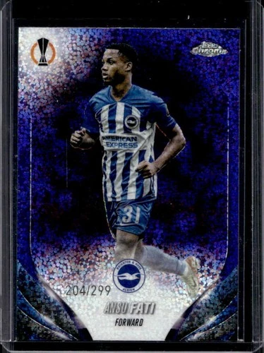 Ansu Fati 2023 Topps Chrome UEFA Violet Speckle Refractor /299