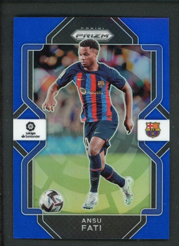 Ansu Fati 2022 Panini Chronicles Prizm LaLiga Santander Blue /49