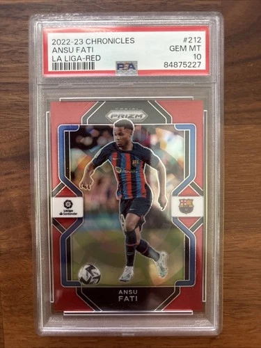 Ansu Fati 2022 Panini Chronicles Red Prizm /99