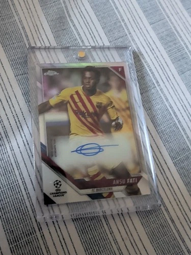 Ansu Fati 2021 Topps Cromo UEFA Refractor