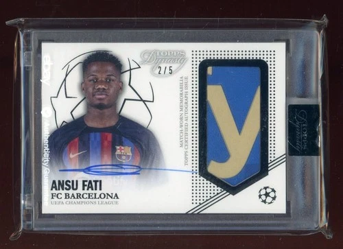 Ansu Fati 2023 Topps Dynasty Calcio Nera 2/5
