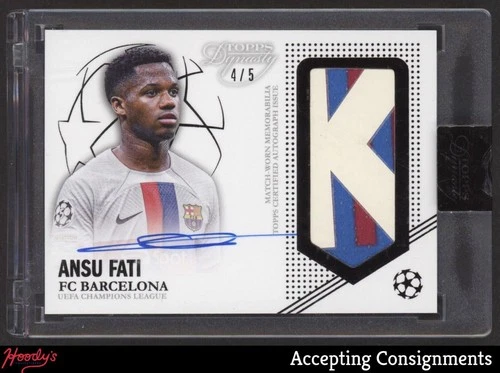 Ansu Fati 2022 Topps Dynasty UEFA Champions League Black /5
