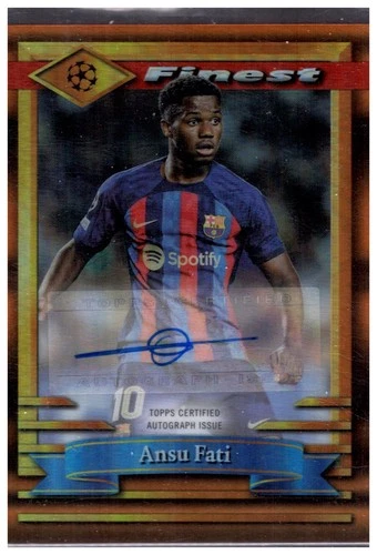 Ansu Fati 2022 Topps Finest /10