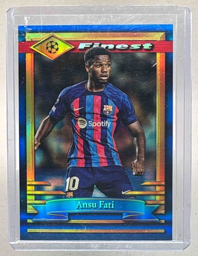 Ansu Fati 2022 Topps Finest Blue /99